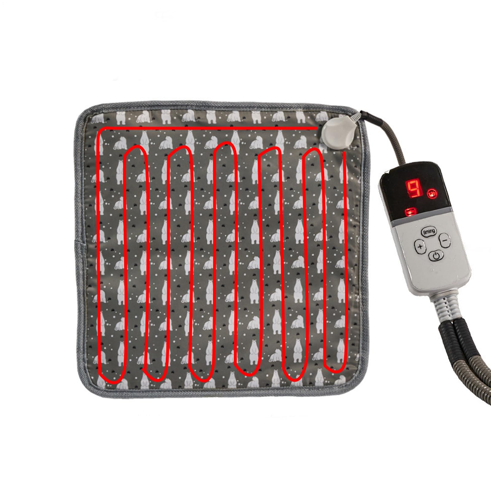 Tapis Chauffant Pour Chat Électrique Imperméable 9 Réglages de Température | Tapis et Couverture Chauffants pour Petits Chiens pour Petits et Grands Chiots Chatons Intérieur et Extérieur