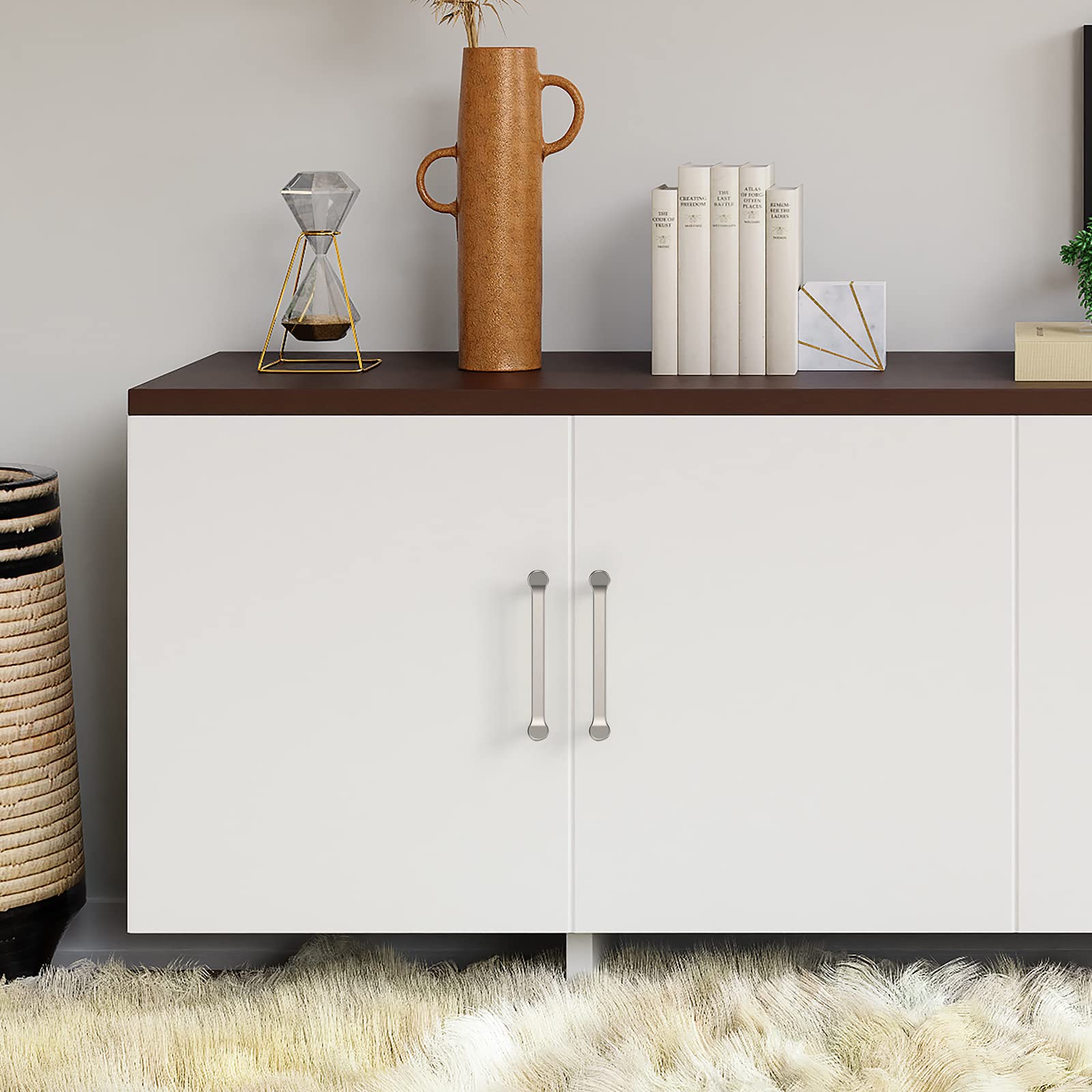 Maniglie Per Mobili Moderni - 10 Pezzi, Nichel Satinato, Distanza Fori 128 Mm - Foto 11