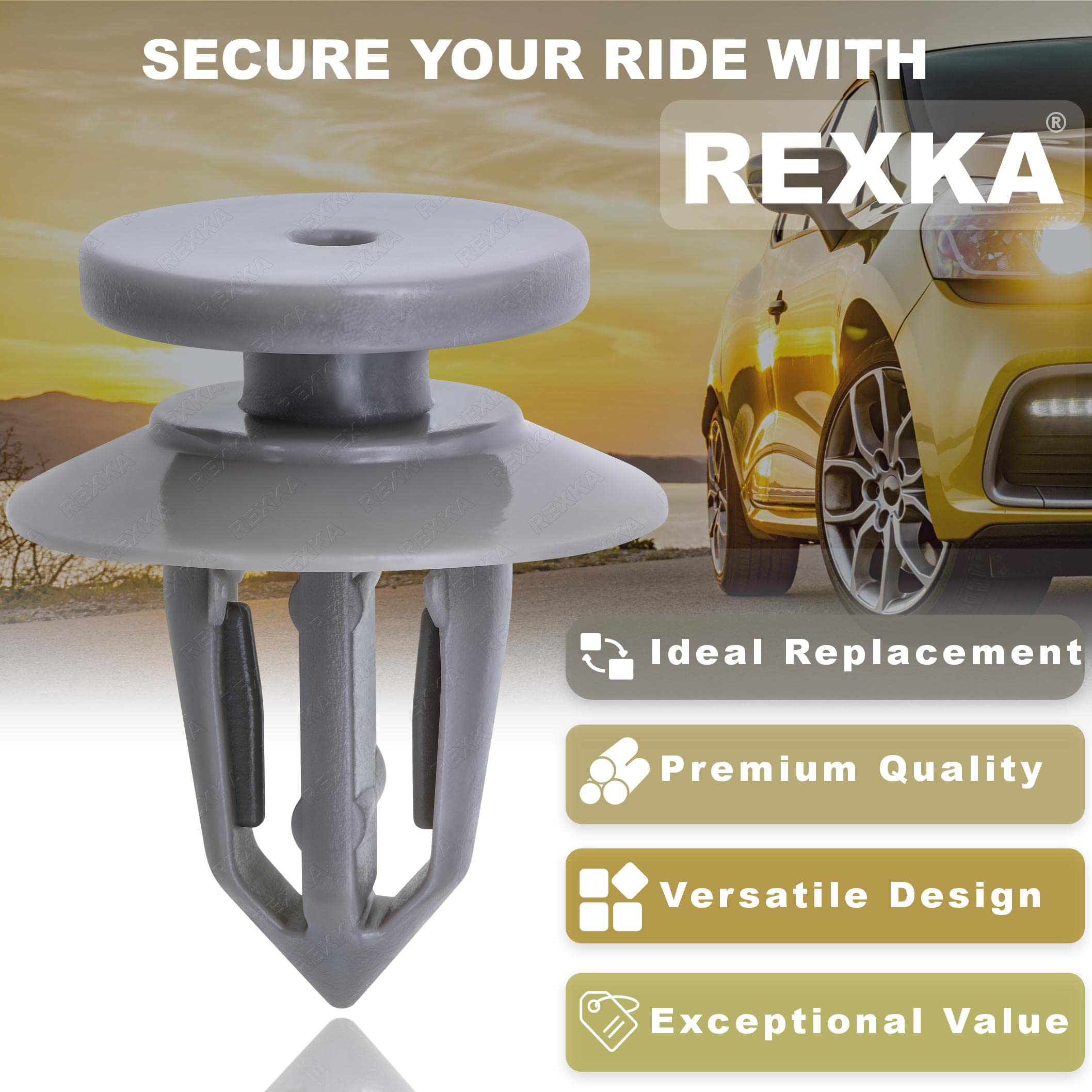 Door Trim Panel Retainer Clips Gistilli 20pcs Door Trim Panel Retainer Clip Compatible With GM Chevrolet Equinox Camaro Hummer H2 Cadillac ATS CTS SRX Ford Edge Lincoln MKX GMC Terrain 11519031 Car - Foto 4