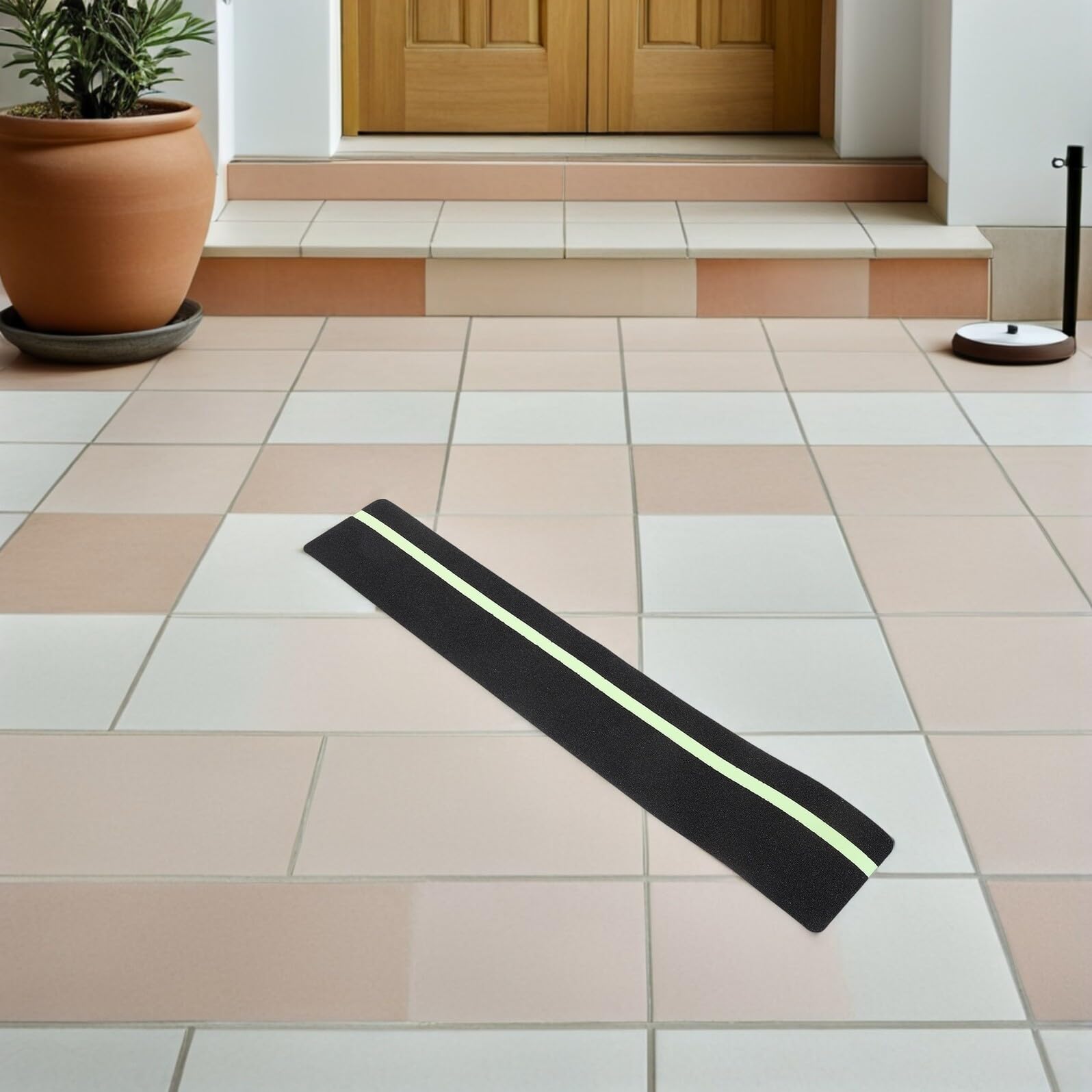 10 Pièces Ruban Antidérapant Autocollant pour Escaliers Intérieur et Extérieur Bandes Antidérapantes Texturées pour Sols Humides Adhérence Maximale et Sécurité Polyvalente