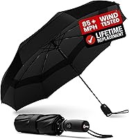 Repel Windproof Travel Umbrella: Compact Auto Open/Close, Withstands 85 MPH Winds, Portable for Rain & Sun Protection