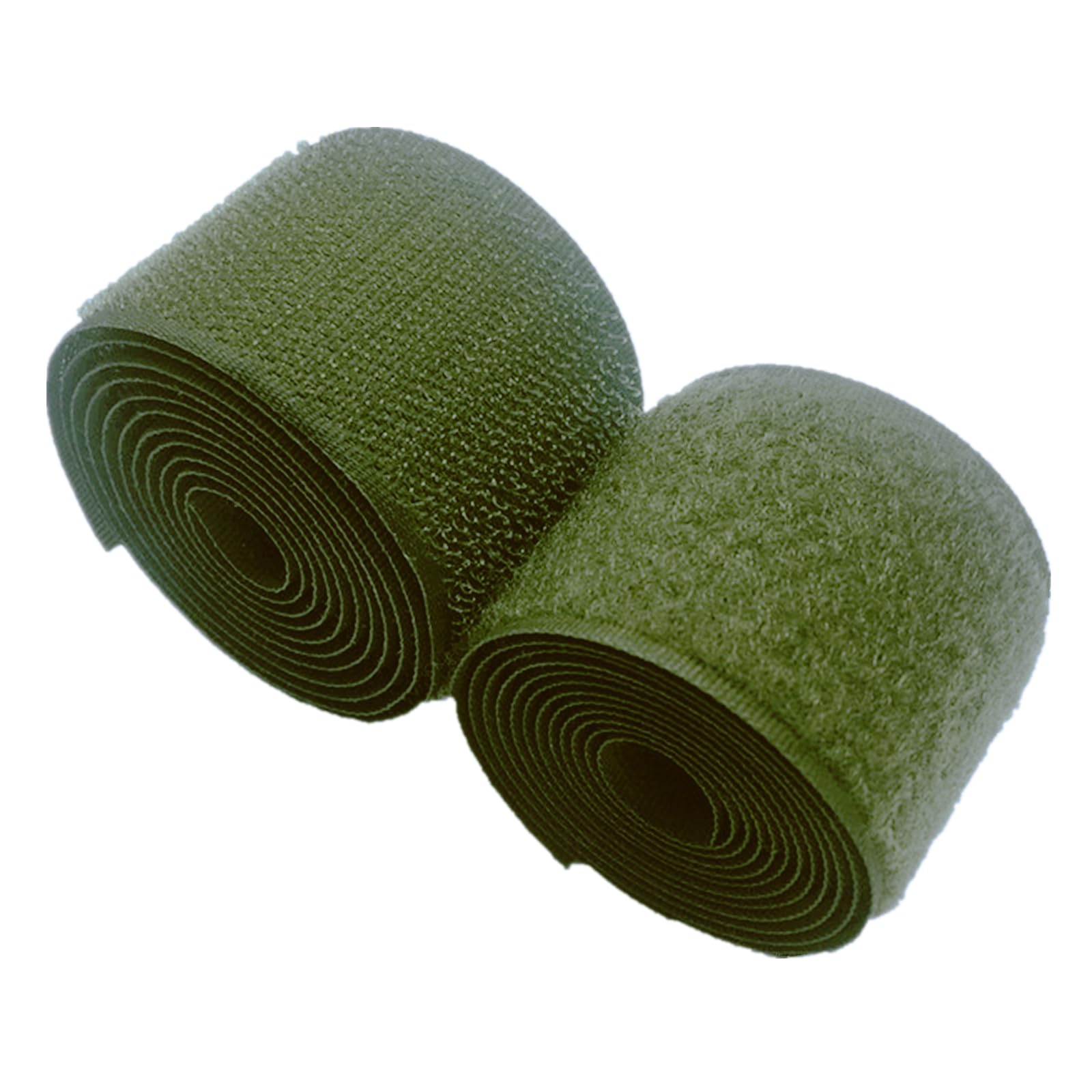 1 inch Wide Army Green Sew On Hook and Loop Tape Non-Adhesive Nylon Fabric Fastener Set for Handbags Clothing Shoes Backpacks DIY Crafts