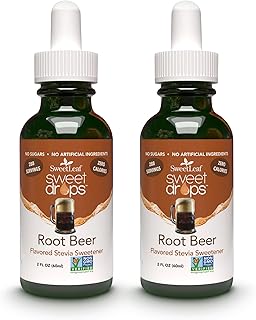 SweetLeaf Stevia Liquid Sweet Drops - Liquid Stevia Sweetener, Sugar-Free Root Beer Soda Syrup Alternative, 2 Fl Oz (Pack of 2)