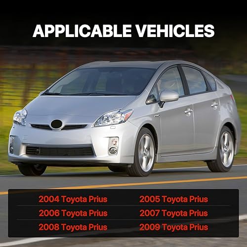 Miniatura 3 de KARPAL Parrilla de parachoques inferior delantero compatible con Toyota Prius 2004 2005 2006 2007 2008 2009 Toyota Prius Negro 5311147010