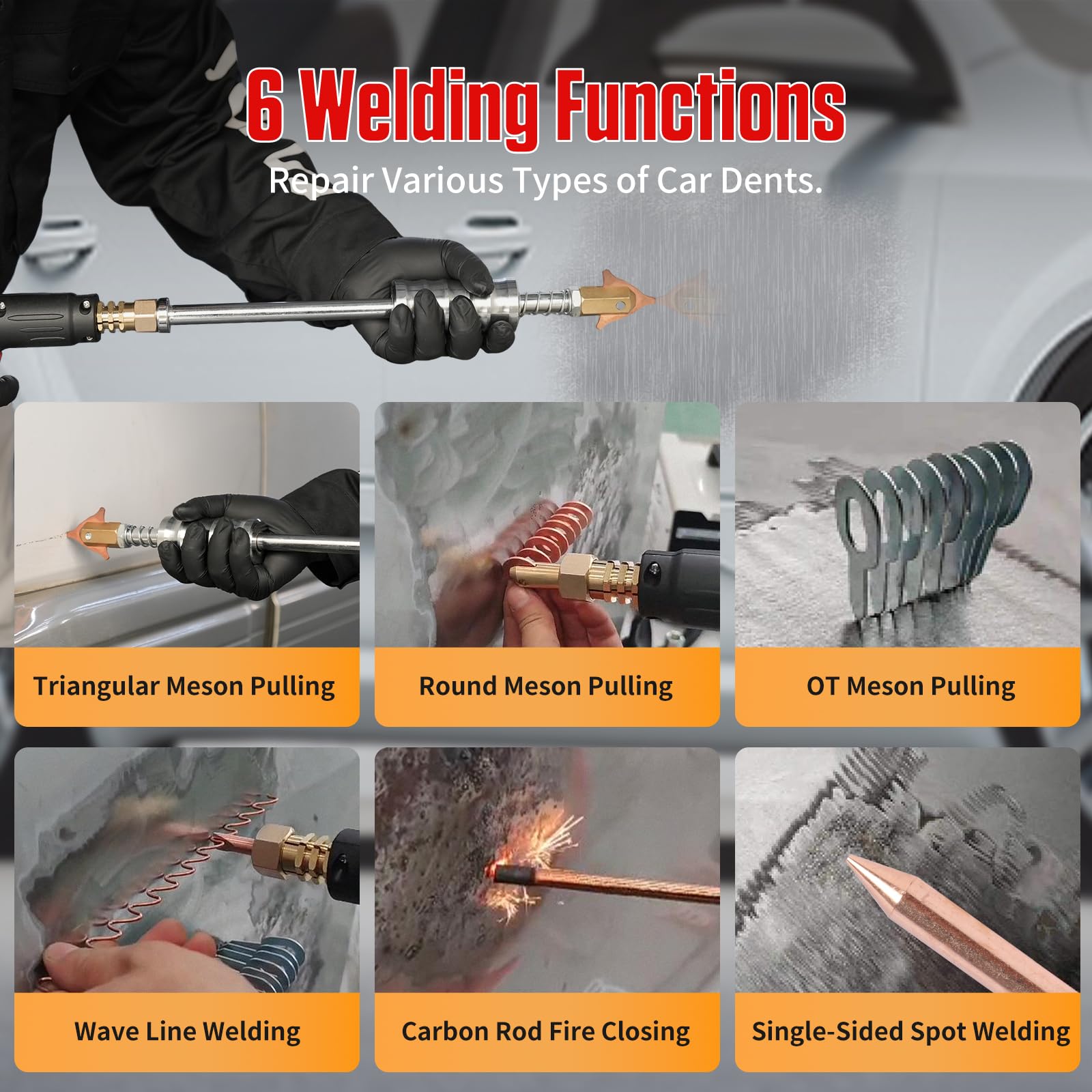 Tire Clou Carrosserie 3500W 220V,La Machine De Réparation Des Bosses De Carrosserie Automobile Est Équipée De 6 Modes, Y Compris Les Modes Manuel Et Automatique. PRO