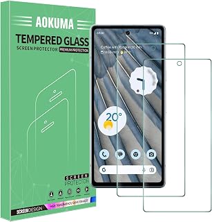 AOKUMA Tempered Glass for Google Pixel 7A Screen Protector, [2 Pack] Premium Quality Guard Film, Case Friendly, Shatterproof, Shockproof, Scratchproof oilproof