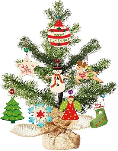 Miniatura 3 de 100 piezas de rebanadas de madera, adornos de madera de Navidad sin terminar, adornos colgantes, manualidades para arte, manualidades, decoración de