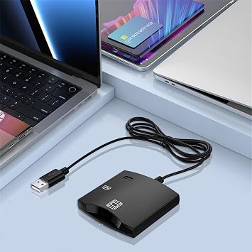 USB Smart Card Reader Plug and Play ID CAC Card Reader