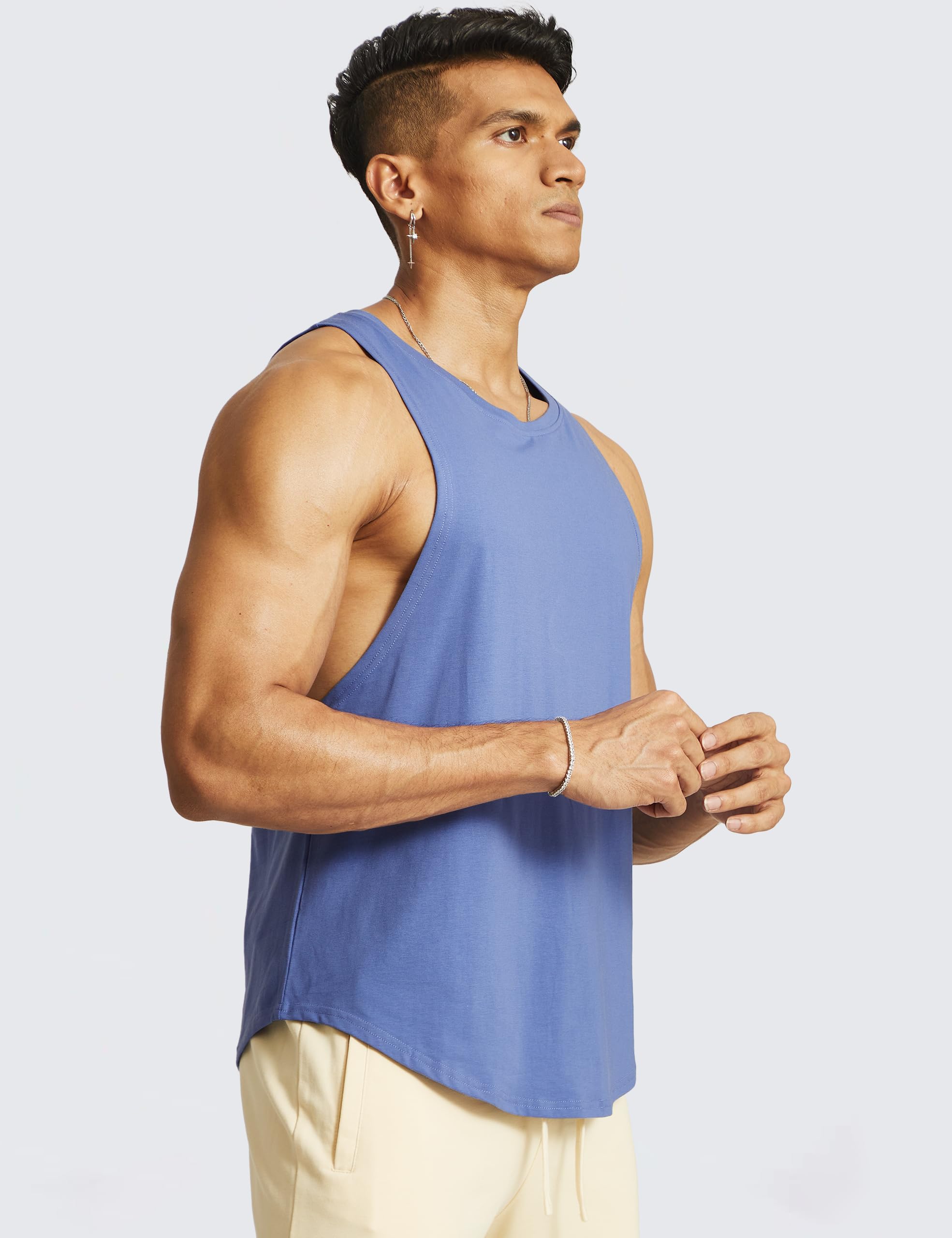 Ouber Tanktop für Herren, ärmellos, Muskelshirt für Bodybuilding