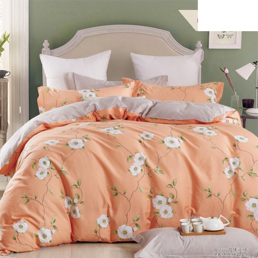 Drap de lit en coton sergé et lin 180x225cm en pièce unique