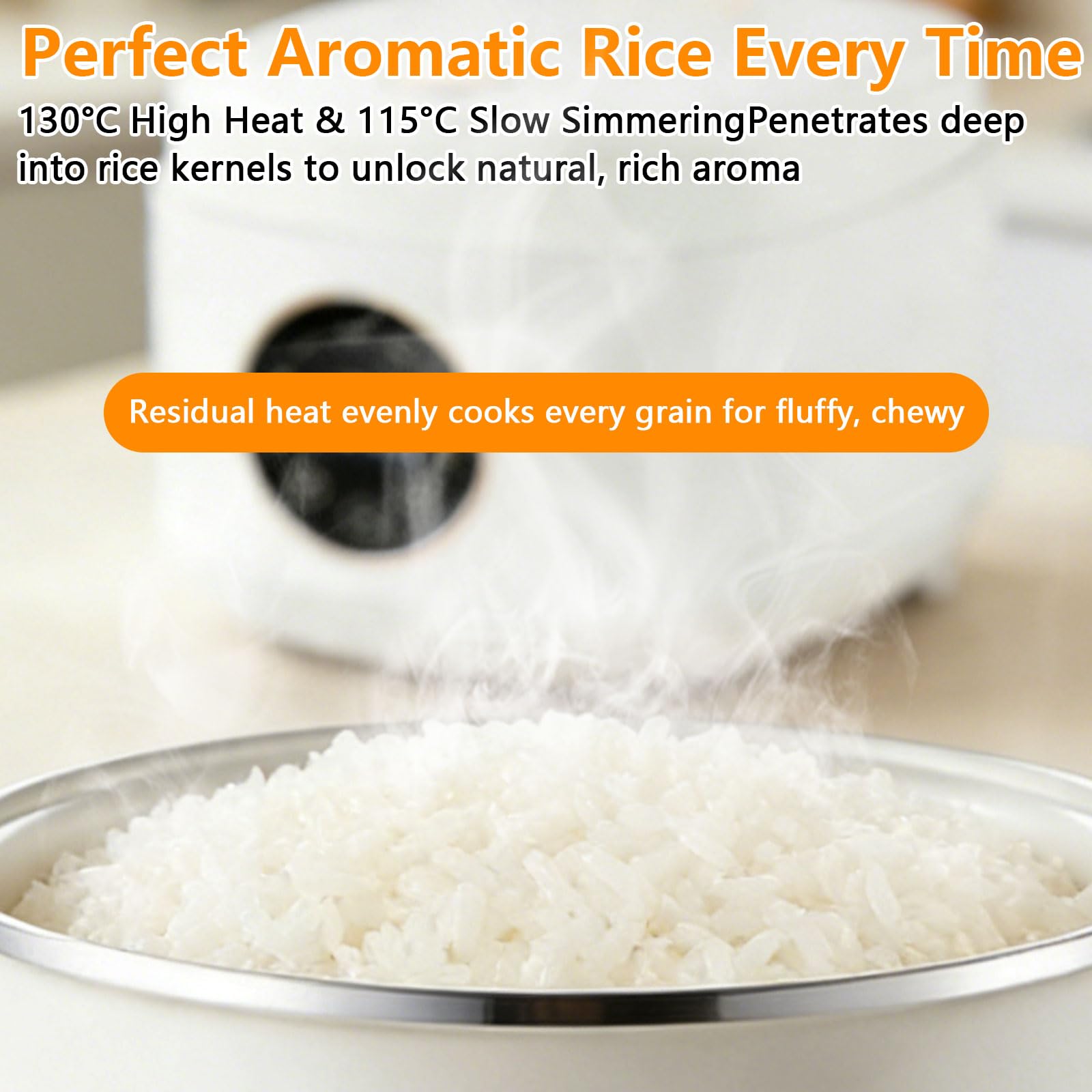 2L Low Sugar Reiskocher, Rice Cooker mit Low Carb Funktion, 500W Digitaler Multikocher mit 24-Stunden-Verzögerungstimer und 8-Warmhaltefunktion – Ideal für Weißreis, Brei, Suppen und Getreide