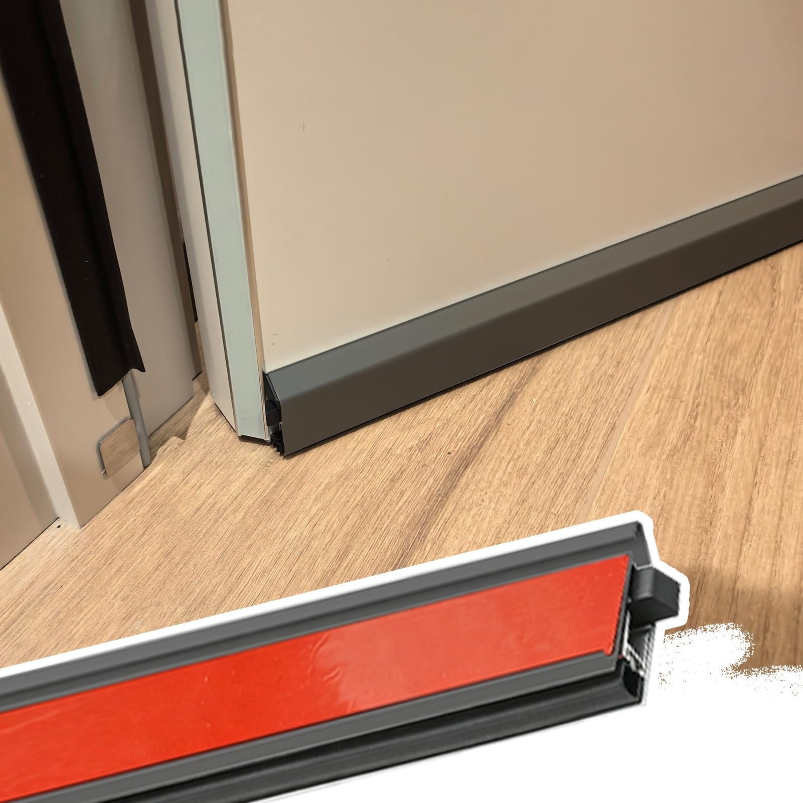 Self Adhesive Door Draft Stopper, Automatic Noise Blocker Sweep,