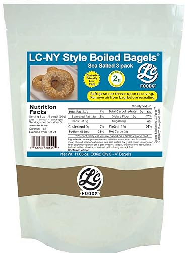 Miniatura 70 de Bagels jaspeados bajos en carbohidratos estilo NY (3 unidades) Todo natural Alto en proteínas y fibra Sin azúcar Keto Hecho a mano