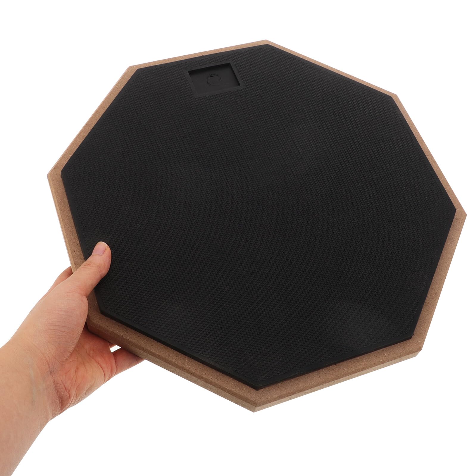 STOBAZA Almohadilla con Diseño Octogonal de Goma de Batería Silenciosa de 12 Pulgadas para Práctica Estable y Reducción de Ruido en Estudio y Hogar