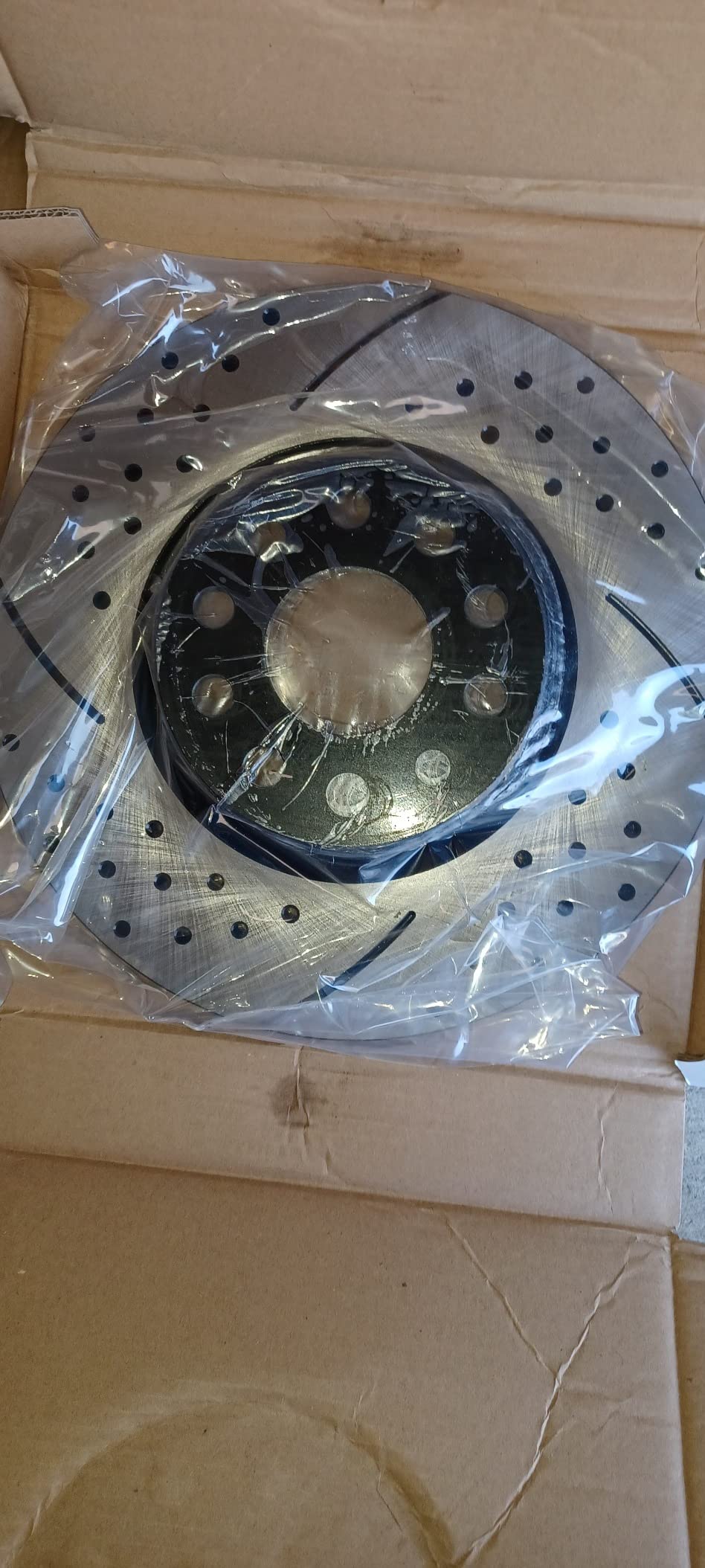 13/mo Finance AutoShack PR44281LR Front Drilled Slotted Brake Rotors