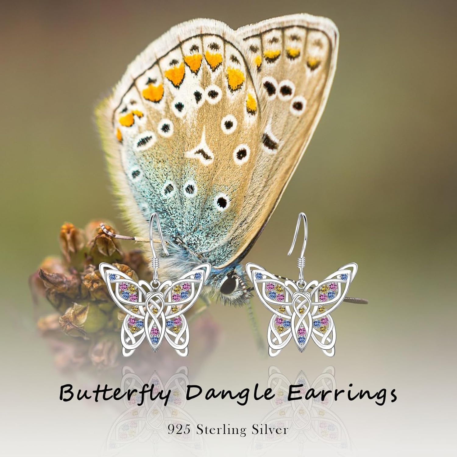 Celtic Animal Earrings for Women - Sterling Silver Hypoallergenic Horse/Dragon/Cow/Goat/Dragonfly/Butterfly Dangle Earrings Animal Jewelry Gifts Birthday Christmas Gifts for Women - Image 4