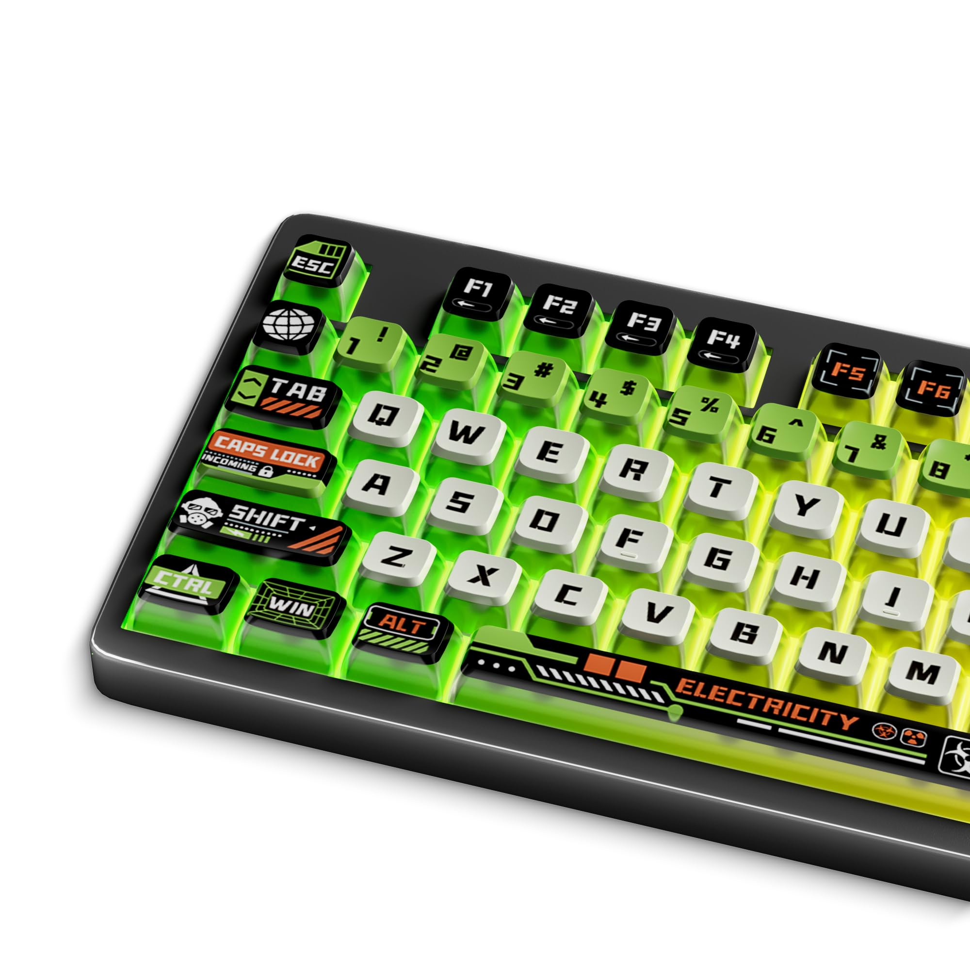 Amazon.com: JMTCtech 125 PBT Keycaps, Modern Green & Black Mix