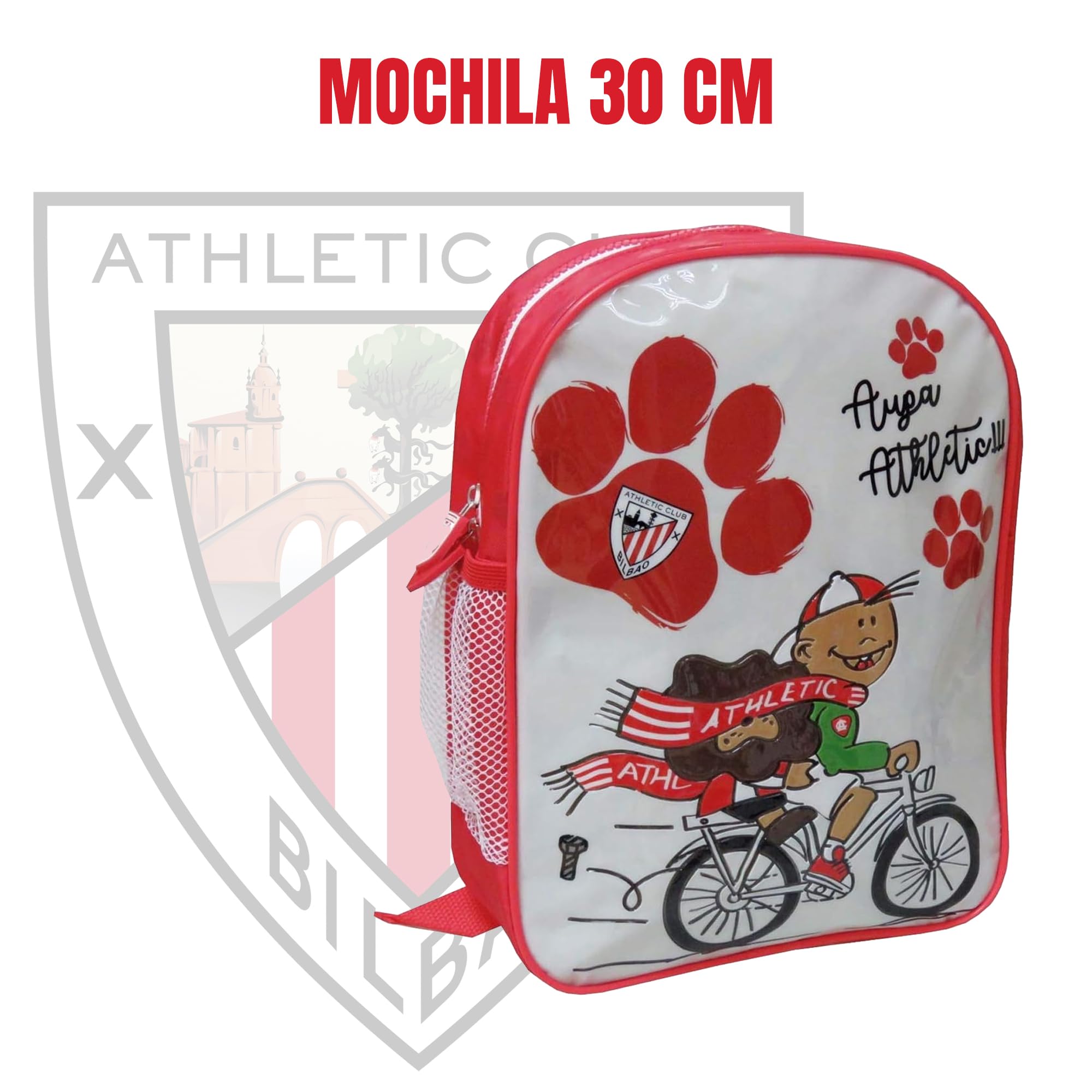 CYPBRANDS Athletic Club- Mochila, 30 cm, Material Escolar, Fútbol, Producto Oficial