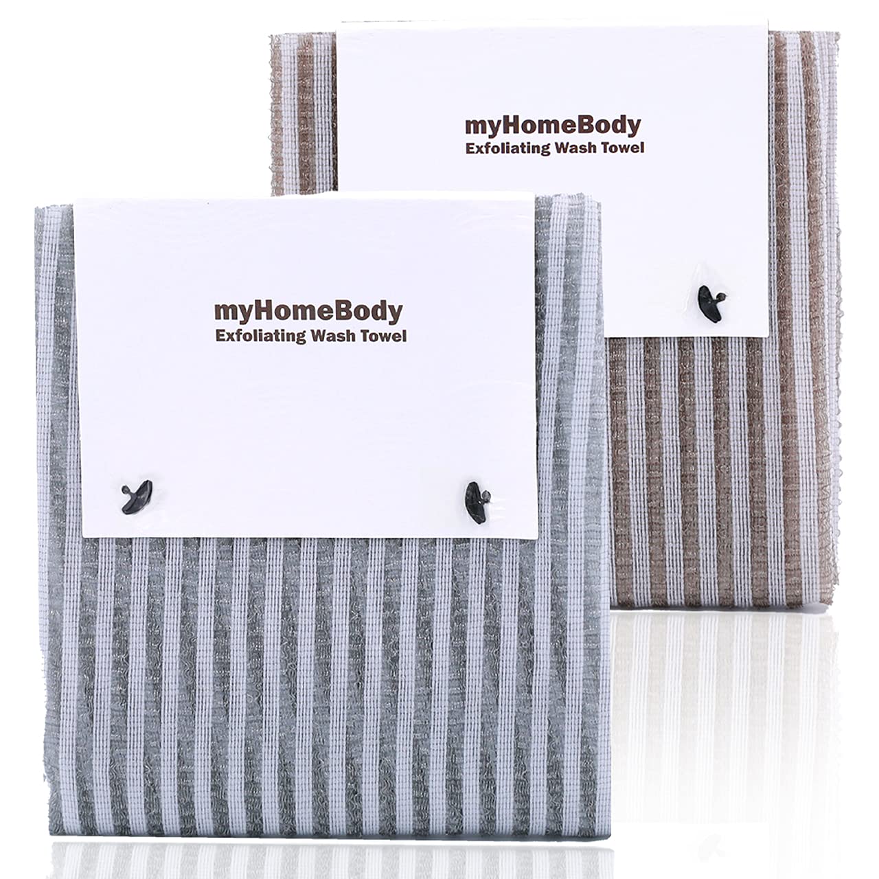 myHomeBody Extra Long Exfoliating Washcloth Exfoliating