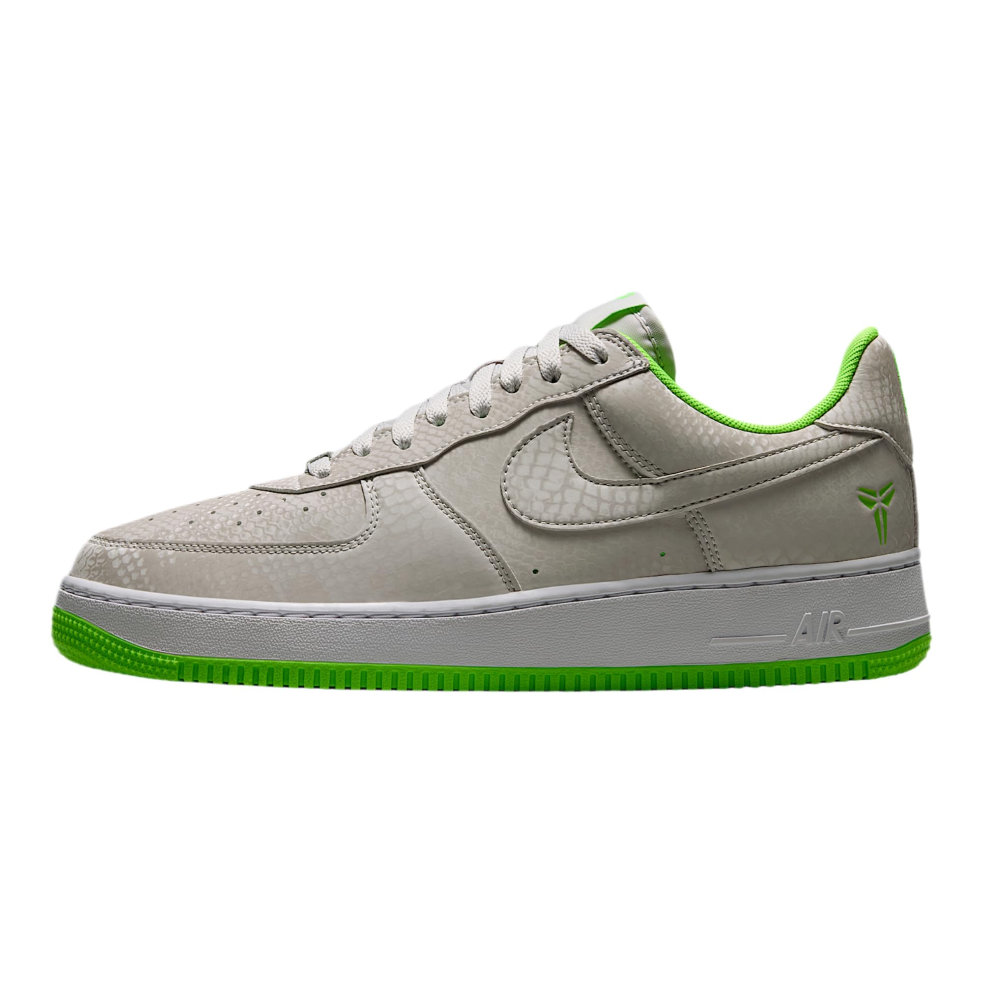 Kobe Air Force 1 Low Lower Merion High: Away Men's Shoes (Best Gray/White/Electric Green)
