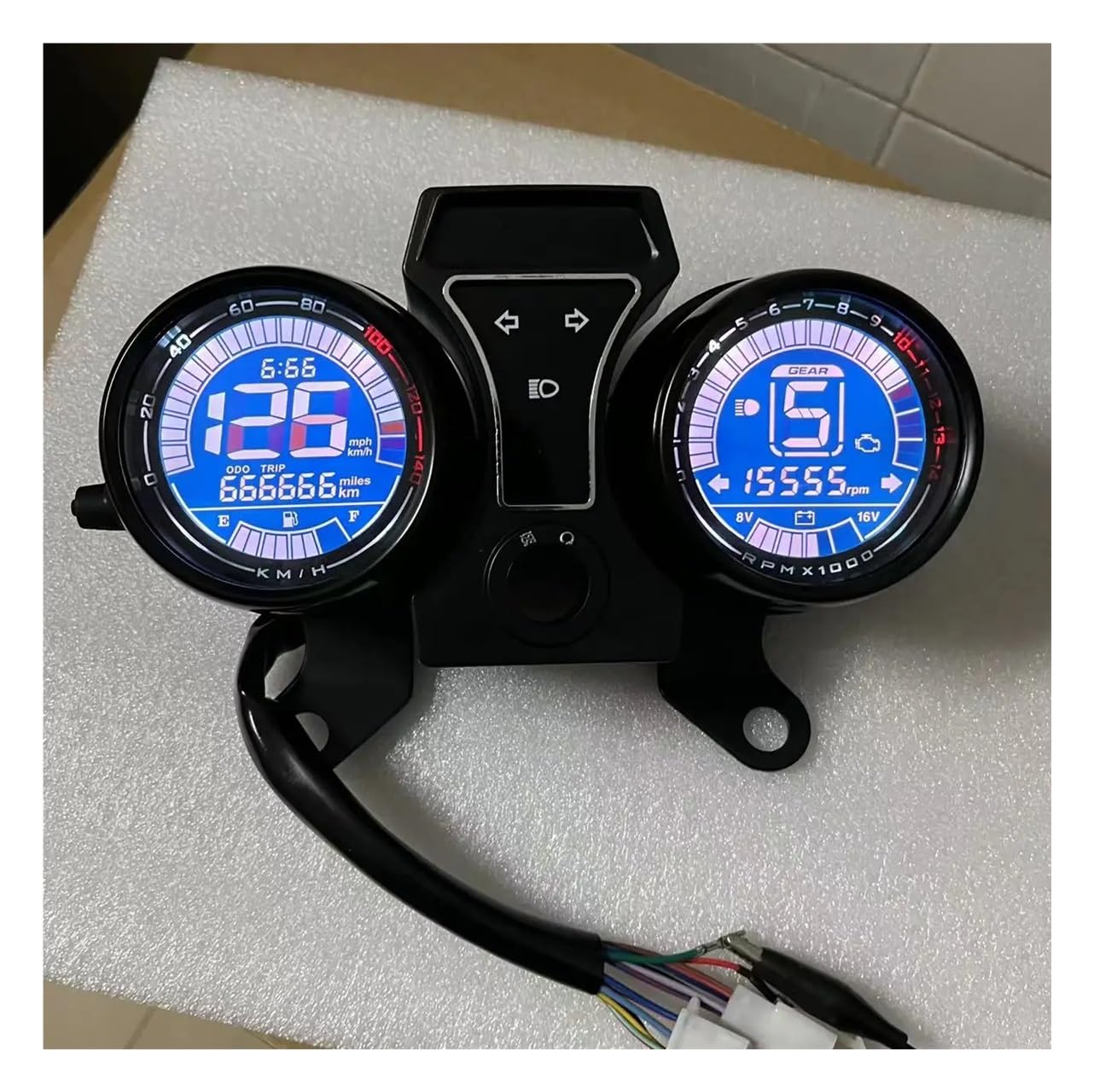 Contagiri contachilometri Per Ft150s/dt1 FT125 DT125 Per CG150 CG200 Moto Tachimetro Contagiri LED Digital Meter Assembly