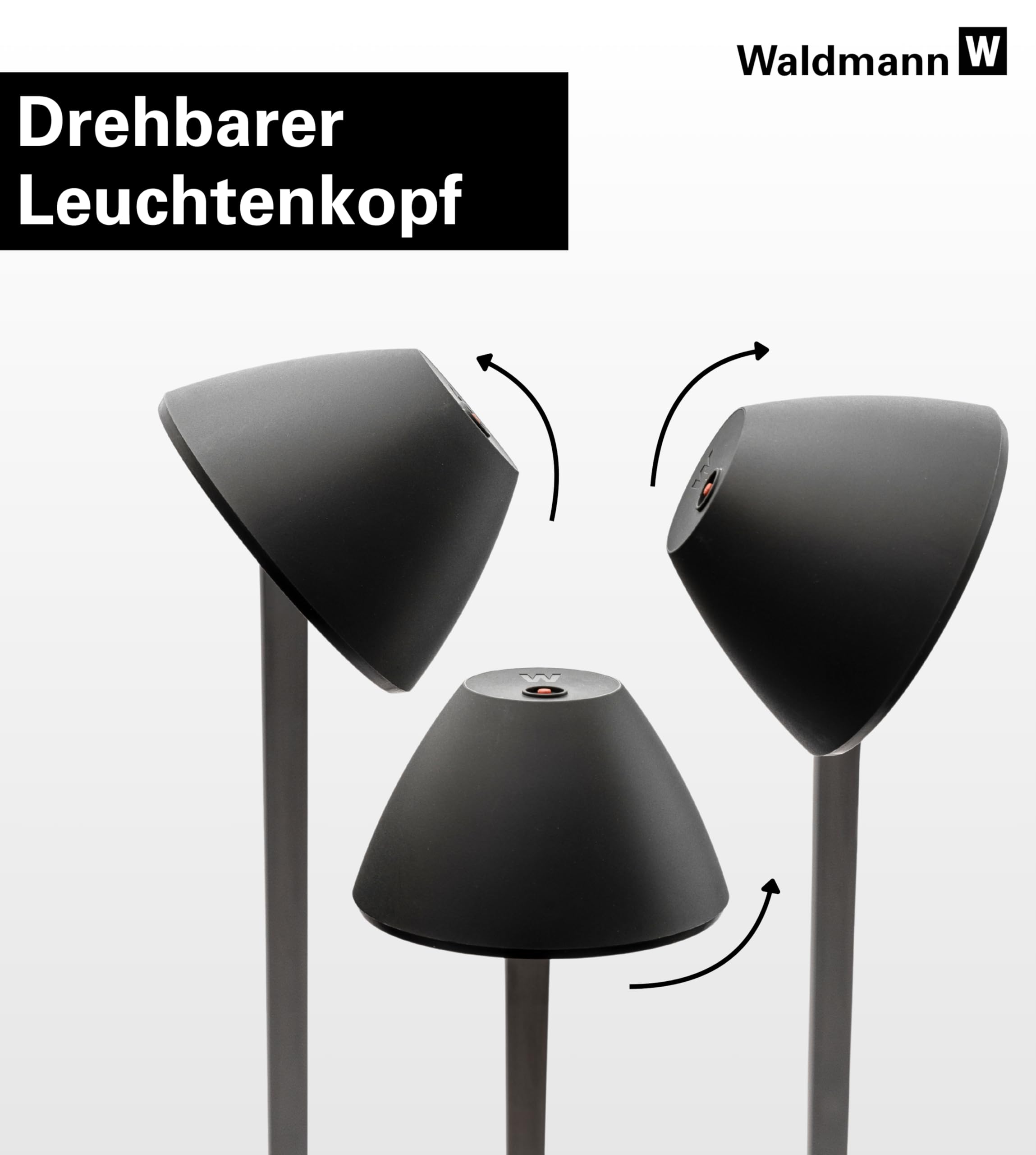 Waldmann Schreibtischlampe | LUCIO HOME | LED Tischlampe in Profi-Qualität für Homeoffice, Büro, Schreibtisch & Lernen | 4000 K (LUCIO)