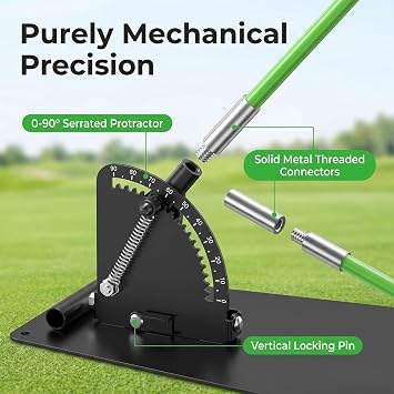 Golf Alignment Sticks Holder - Angle Adjustable Golf Training Aid