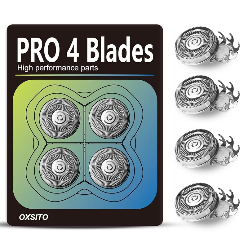 Cabeças de reposição Pro 4 para barbeadores Pitbull Gold PRO, Silver PRO e Platinum PRO, pacote com 4