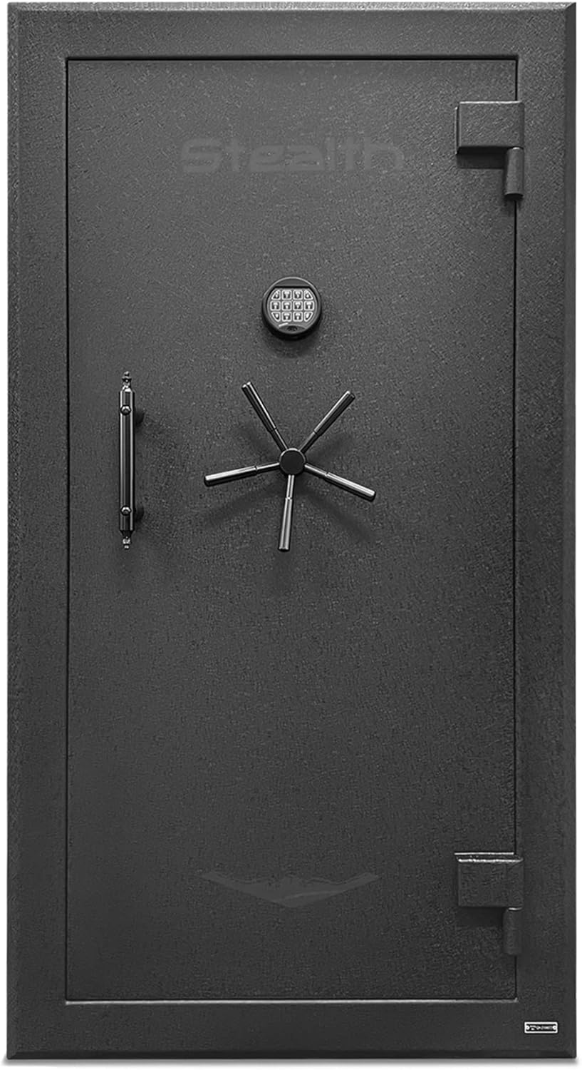 Stealth Premier 36 Gun Safe PR36 UL RSC Burglary Rated, 90 Minute Fire Protection, 32 Gun Capacity UL Listed Lock, CA DOJ Approved, Shelves & Customizable Door Panel Organizer