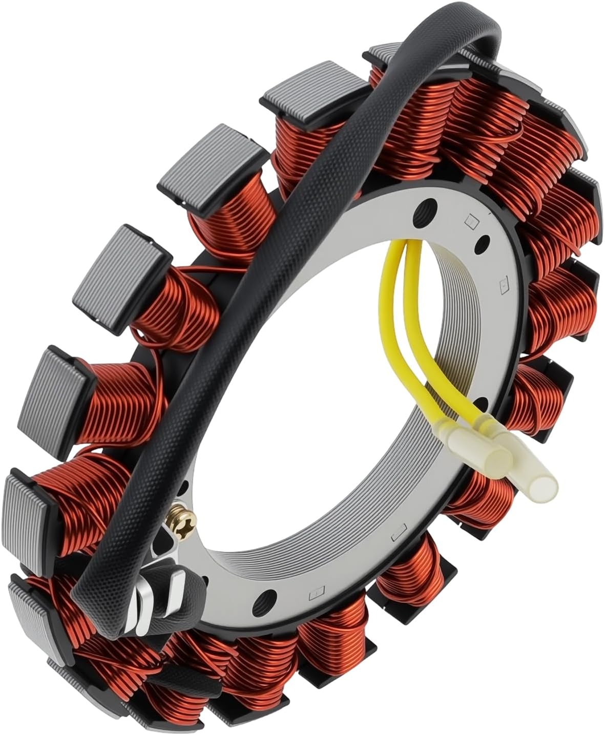 Alternator 136-7876 Stator Fit for Exmark Quest Radius E/S -Series Zero-Turn Mower Fit for Toro TimeCutter Models replace 127-9211 with Starter Solenoid and 136-7883 Ignition Coil Module