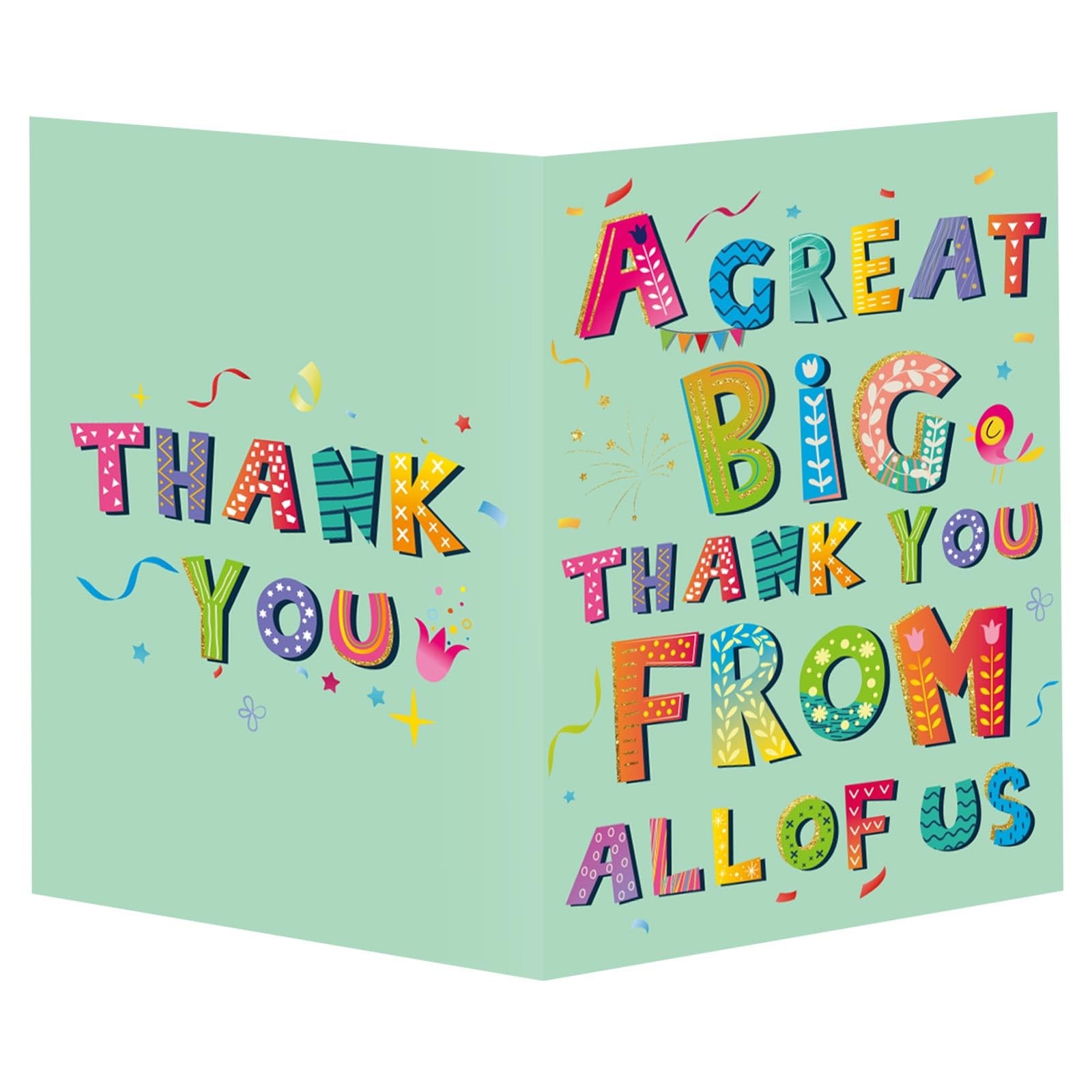 Amazon.com: Gosknor Jumbo Thank You Card, 15.75x10.63in Large