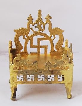 Brass Shingasan Dhalai for God Idol 0.98Kg