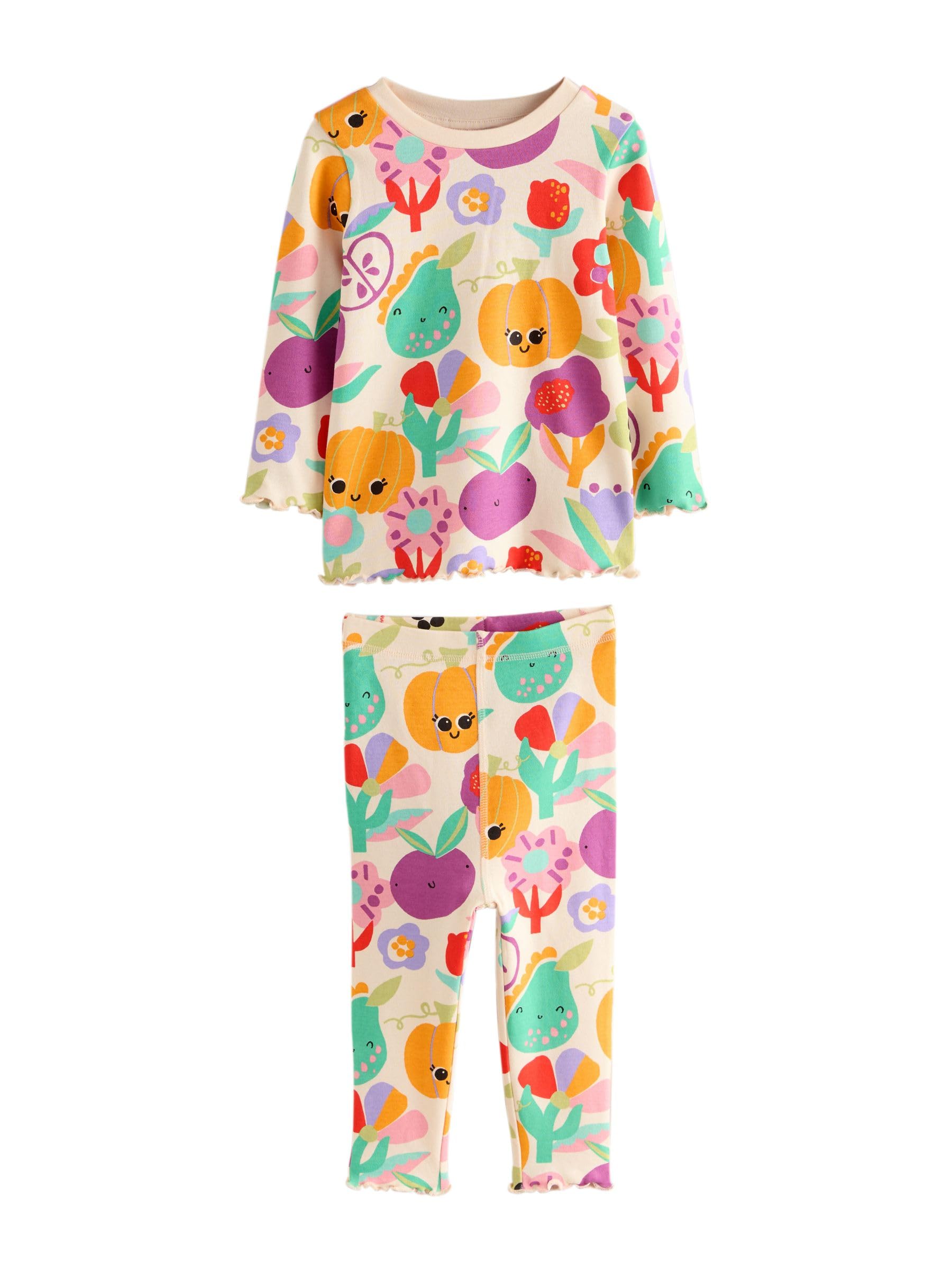 NEXT Fille Pyjama Douillet à Motif Citrouille, Lot de 3