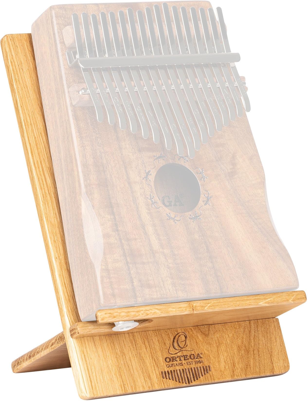 Ortega Guitars Kalimba Stand Accessory - Stand for 17-Key Kalimba Instruments - Oak, Natural (OKBST) - Image 3