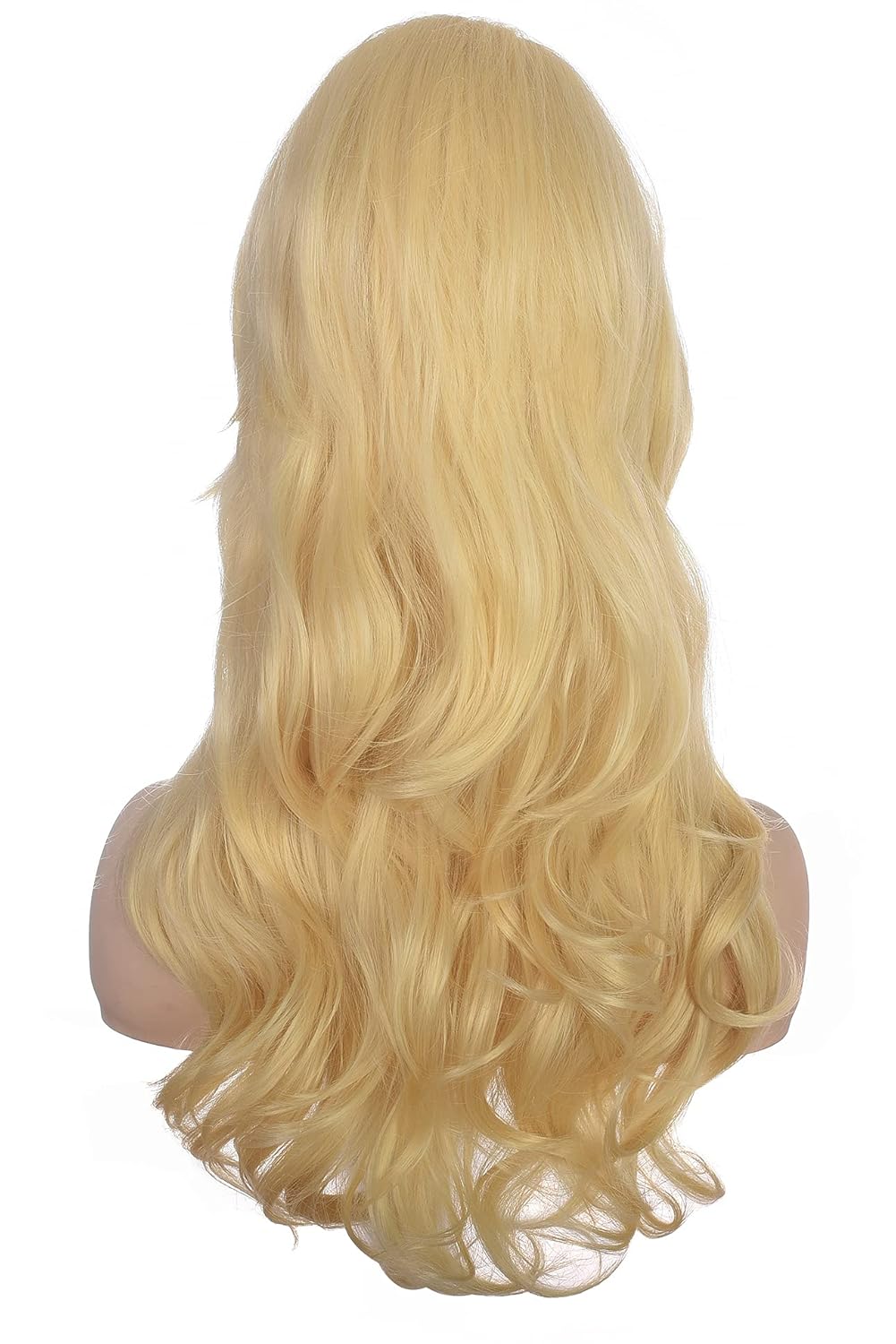 Women Blonde Beehive Wig Long Curly Wavy Bouffant Heat Resistant Synthetic Hair wigs for Womens Vintage Costume Cosplay Halloween Party - Image 5