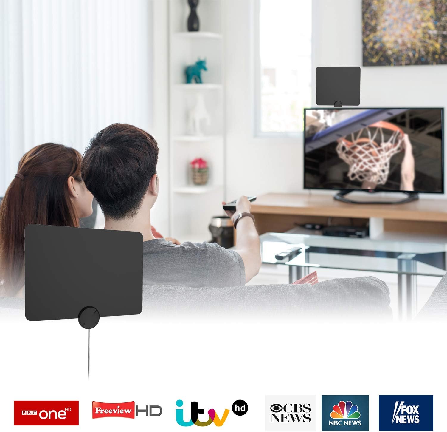 SSL-G07N Indoor Amplified Digital HDTV 4G Aerial Antenna, Model Supports All Television Freeview HD Digital TV - Image 5