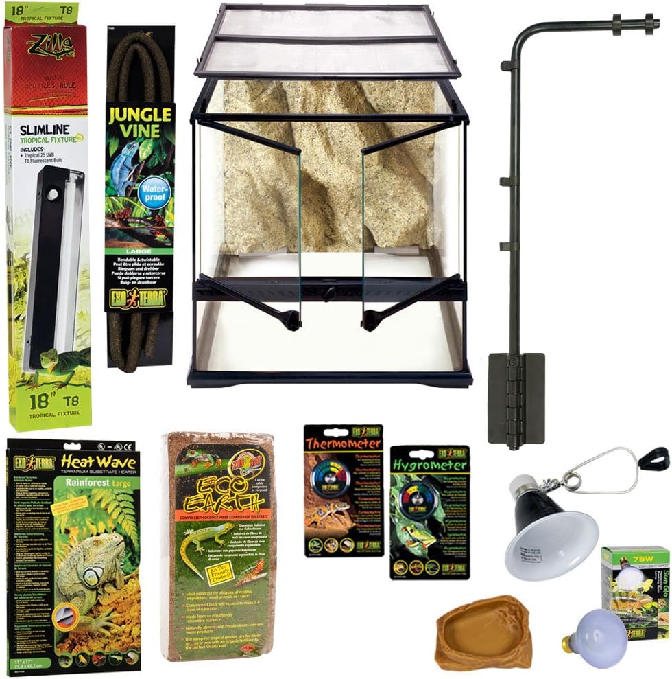 Starter Kit for Climbing Lizards Home Kit Pet Terrariums Pet Supplies