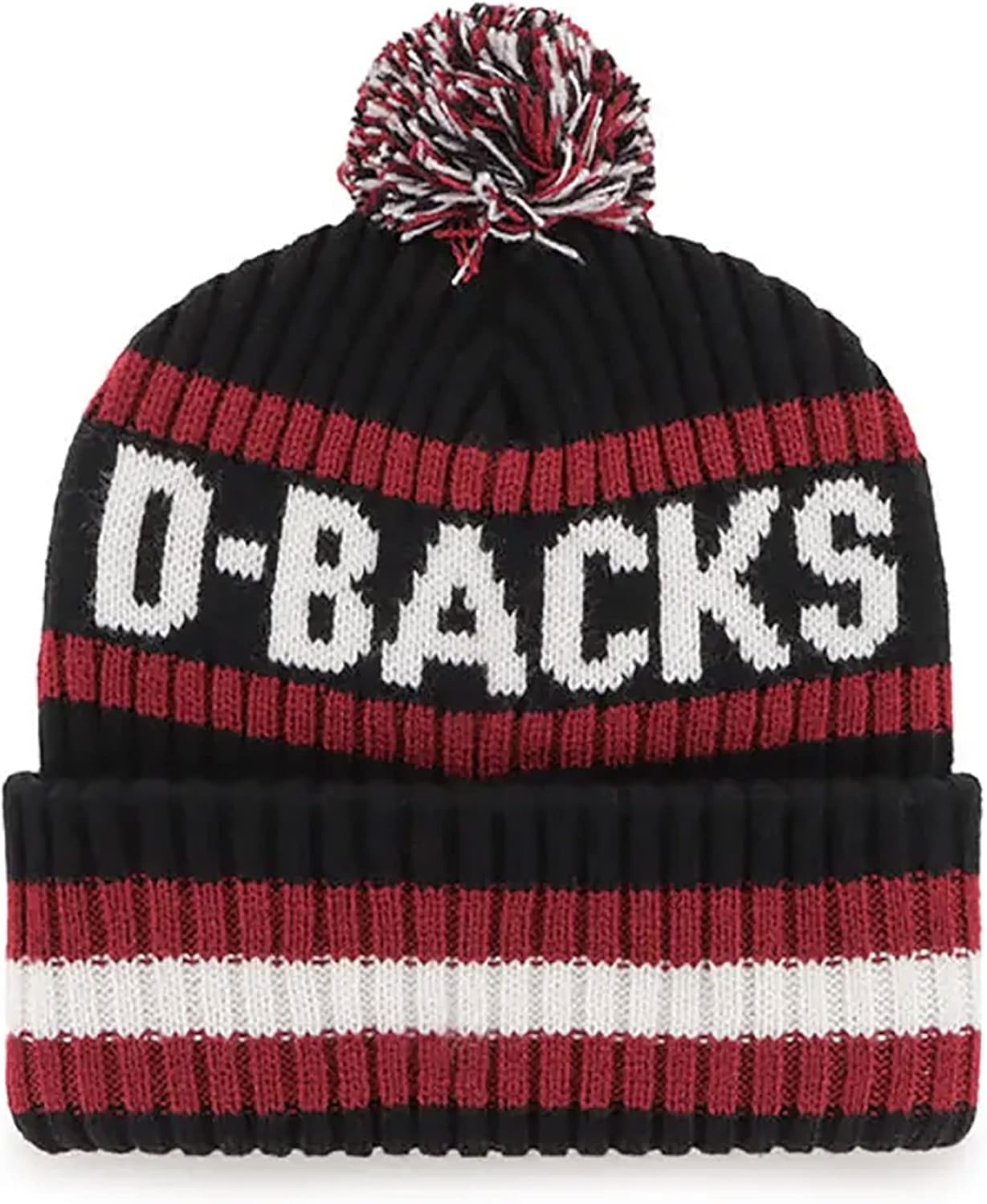 '47 MLB Unisex-Adult Primary Logo Bering Cuffed Knit Pom Beanie Hat