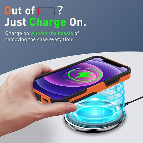 Miniatura 6 de Xmon Funda resistente para iPhone 11, funda resistente con clip para cinturón a prueba de golpes, protector de pantalla de vidrio templado +