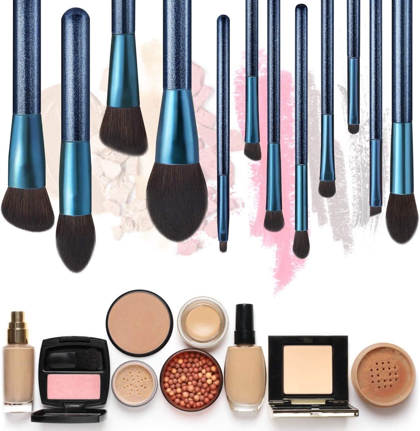 Pennelli for Il Trucco Professionale 12 Pezzi, Fondazione Polvere Blush Blush Blending Concealer Eyeshadow Brush Set