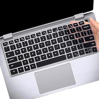 Keyboard Cover Skin for Dell Latitude 14" 7430 7420 7410, Dell Latitude 5430 5431 5420 14" , Dell Latitude 7520 15.6" Dell Latitude 9000 9510 9520 9420 9430 Keyboard Protective Cover-Black