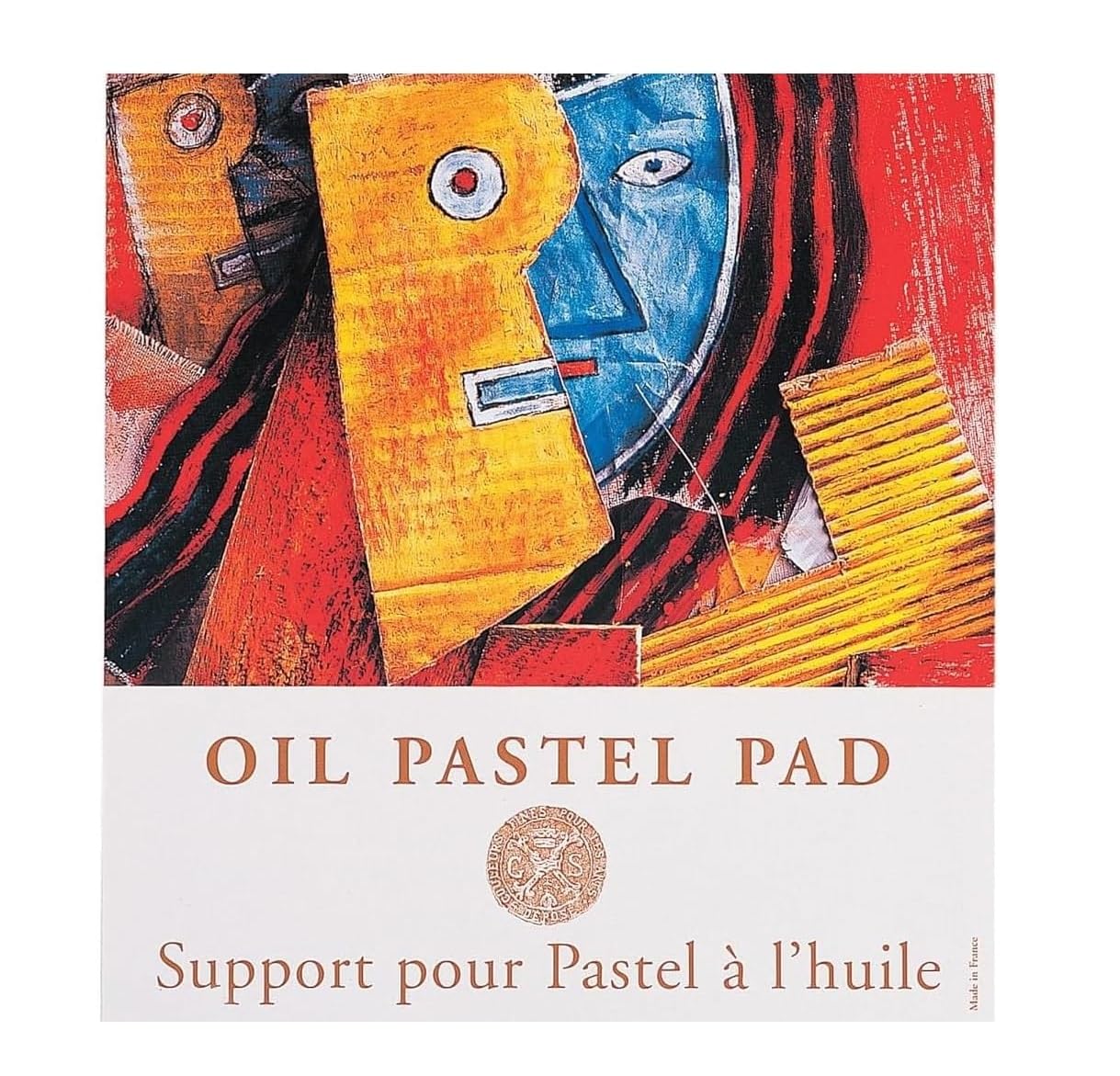 Sennelier Olio pastello Pad spirale 12 fogli - 340 g/m² con divisori in cristallo (protezione) senza acido. 24 x 32 cm