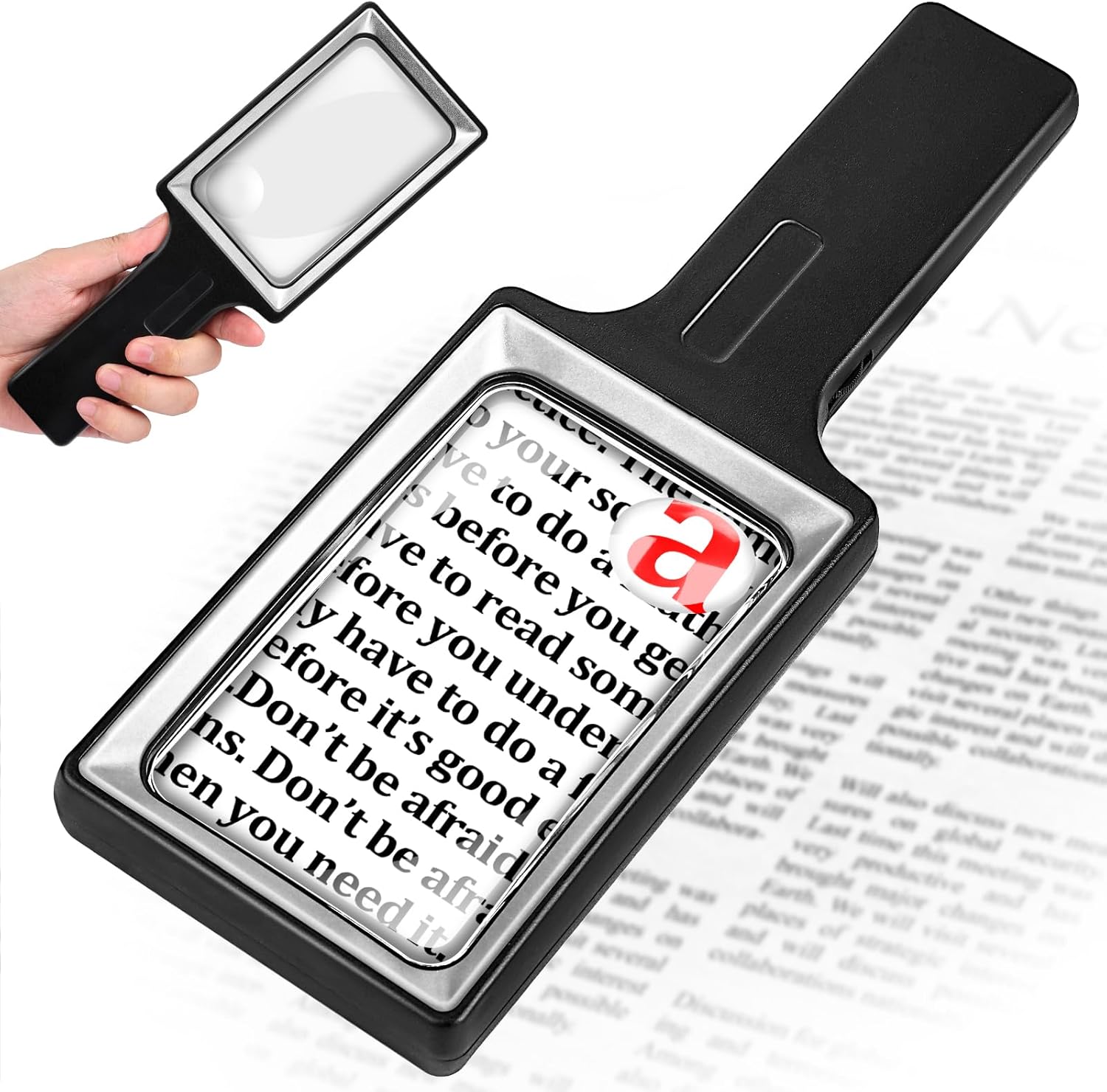 10X 30X Large Magnifying Glass with Light,...