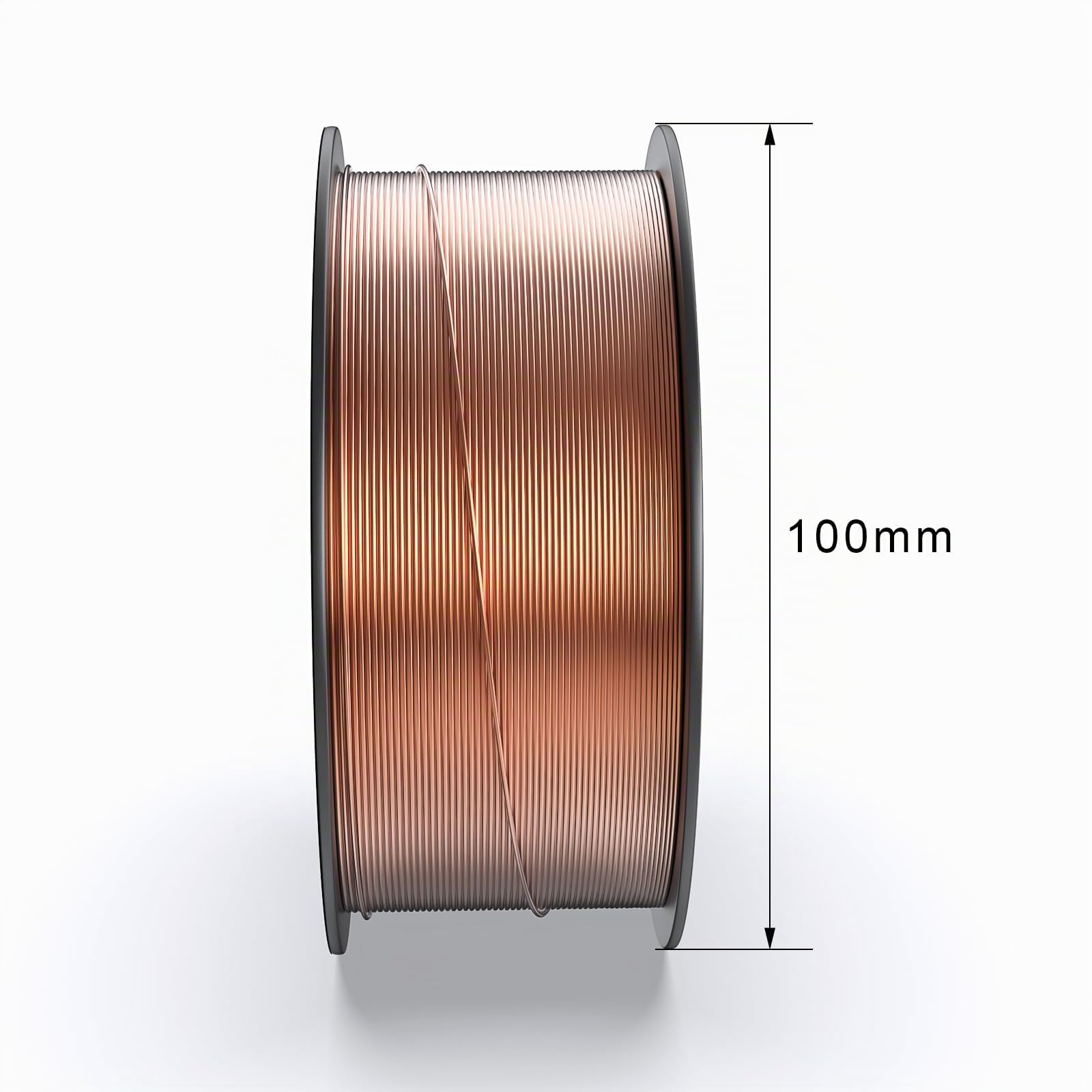 Filo Saldatura MIG/MAG SG3 ER70S-6 Ø0,8 mm 3 Bobine D100 1 kg | SG3 ER70S-6, filo ramato Ø0,8 mm, 3 bobine D100 1 kg, AWS A5.18, acciaio al carbonio, arco stabile