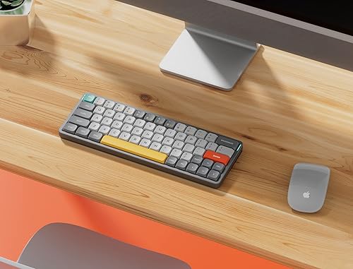Miniatura 7 de NuPhy Teclado inalámbrico Air60 60 de perfil bajo teclado mecánico inalámbricocon cable compatible con Bluetooth 50 24G y conexión con cable