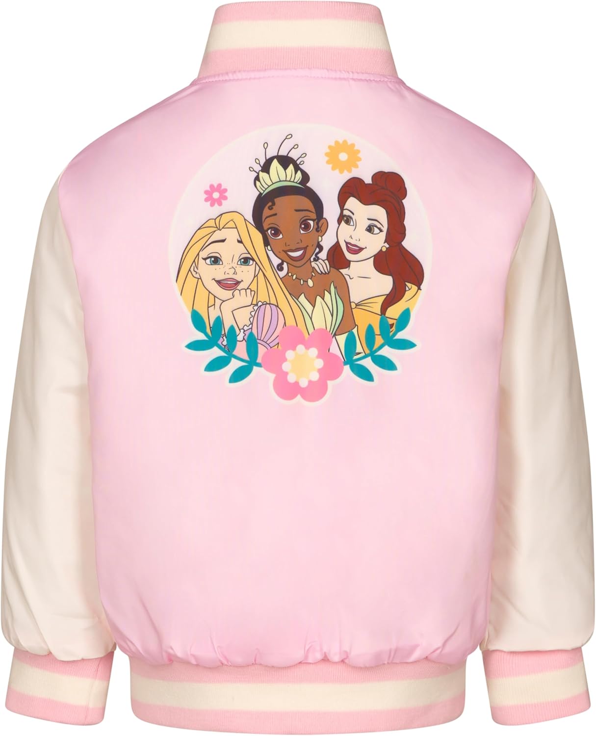 Disney Junior Girls Varsity Bomber Jacket Toddler to Big Kid Sizes (2T - 14-16) - Image 4
