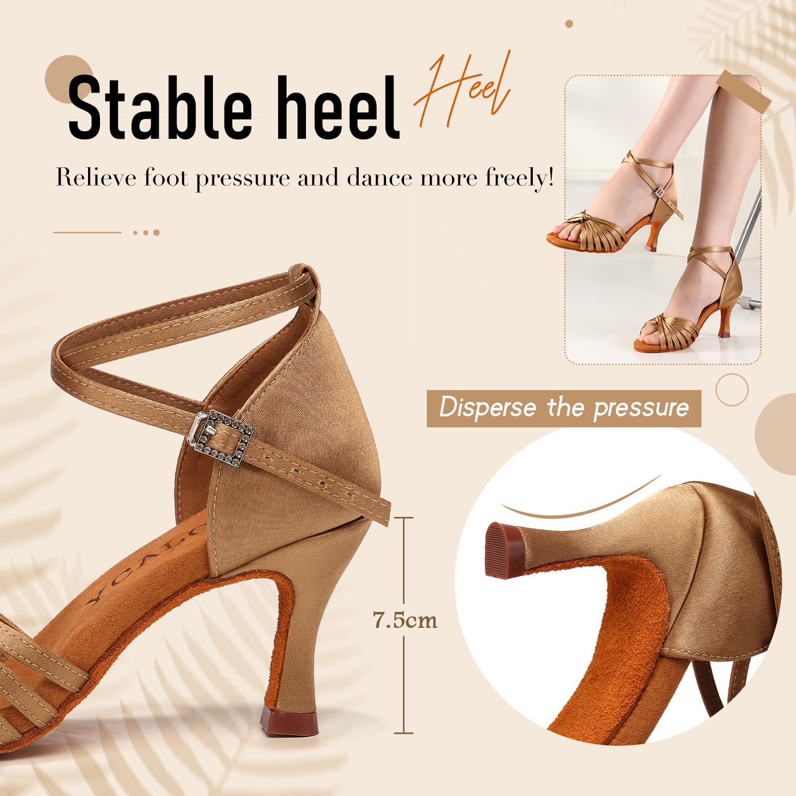 Scarpe da Ballo Latino per Le Donne Americano Donna in Raso Standard Professionali Sala Scarpe Ballo Latino Donna