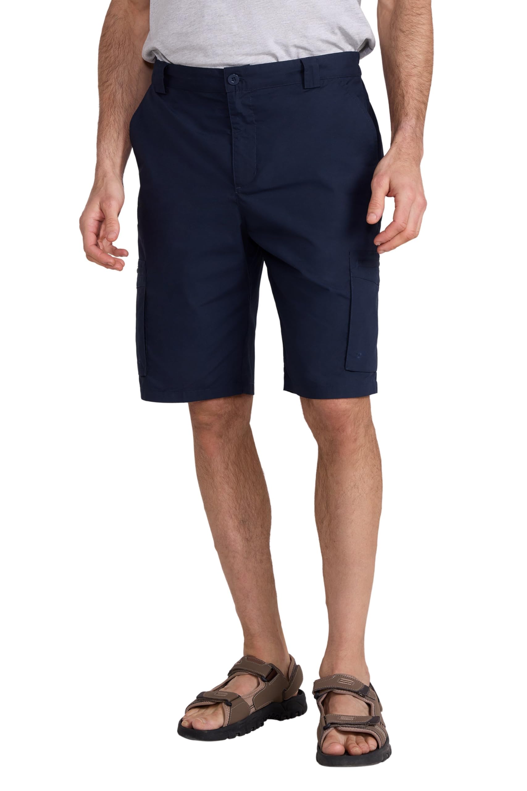 Mountain WarehouseTrek Mens Shorts – Lightweight Shorts, Durable Cargo Short Trousers, Comfortable Bottoms, 7 Pockets - for Trekking, Hiking, Running & Camping