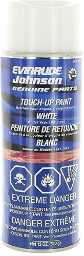 Johnson/Evinrude /OMC nueva pintura acrílica blanca del espray del OEM, 12oz 0777171, 777171