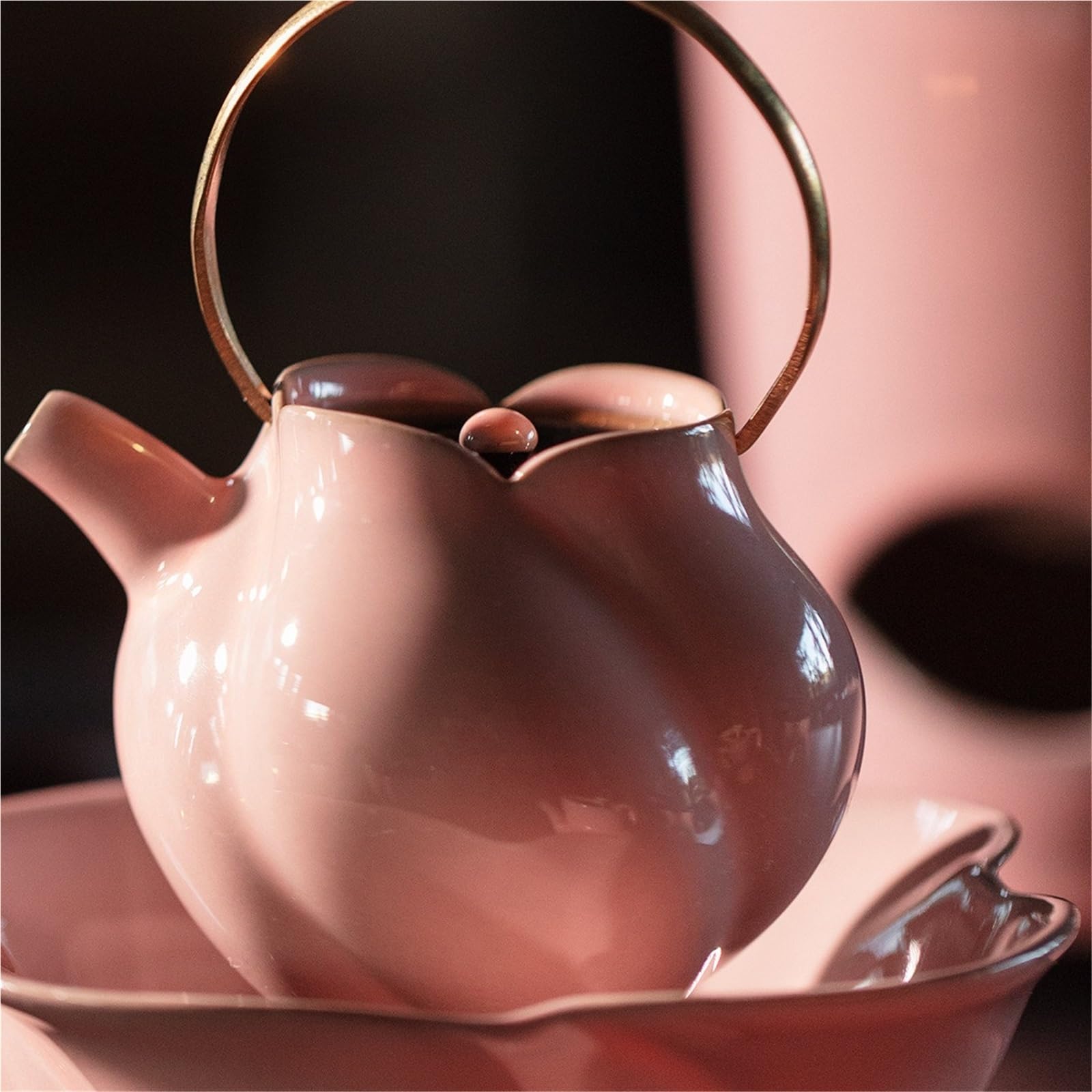 Theiere Théière en céramique avec filtre, bol de cérémonie et infuseur